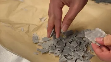 Terrazzo Chips werden vorbereitet by BardoKat Workshops