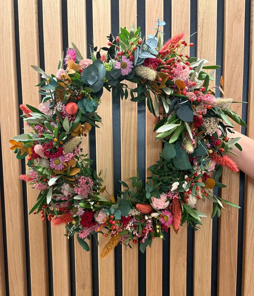 Leuchtender Herbstkranz-Workshop in der Nähe von München