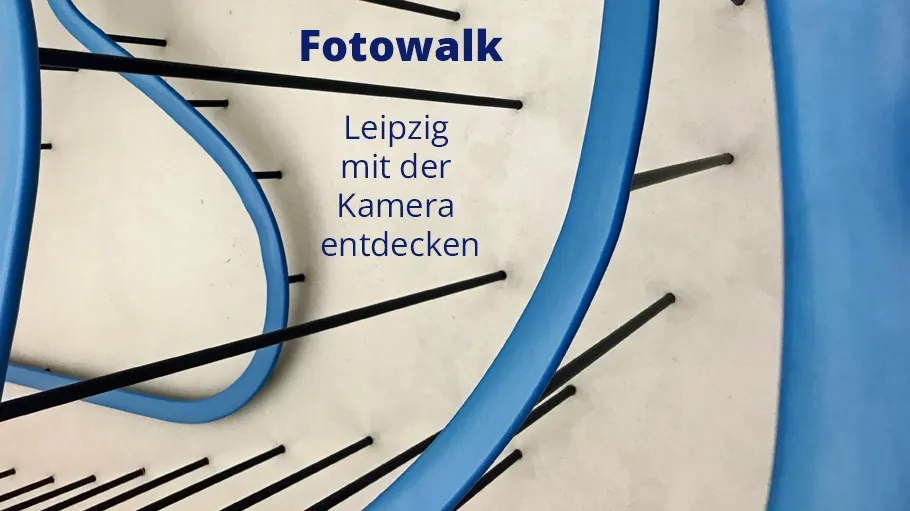 Gekrümmte blaue Strukturen mit schwarzen Stäben.