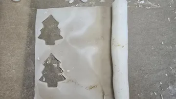 Aufgerollte Kerze