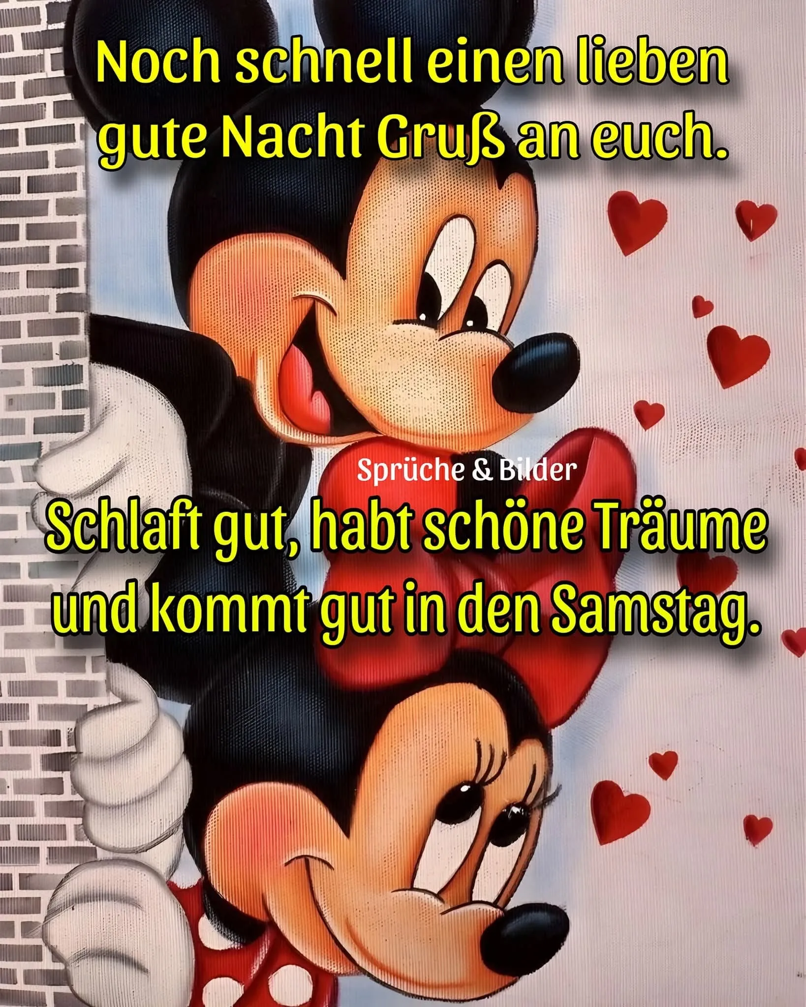 Cartoon mice smiling behind a wall.