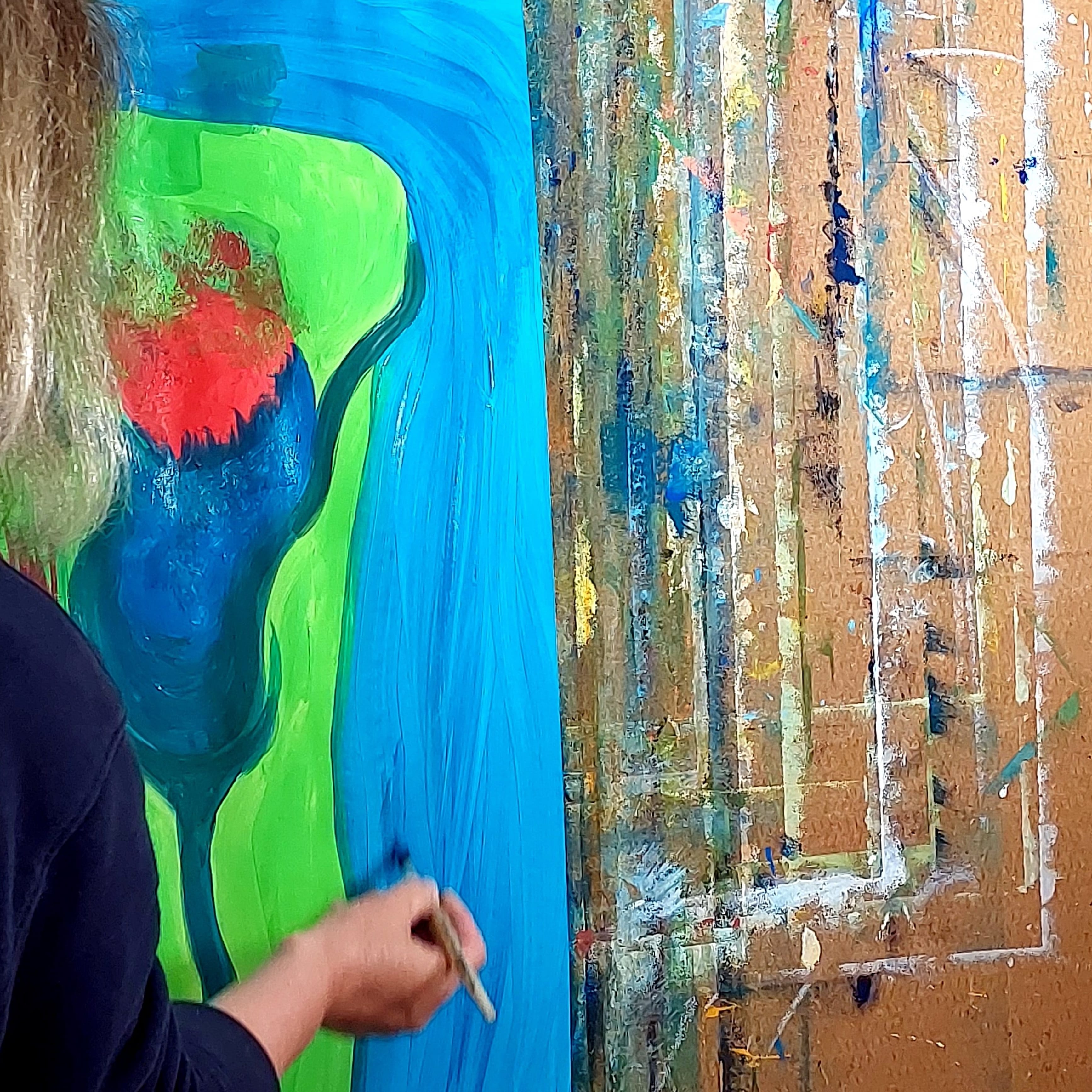 Malkurs in Mainz: Intuitiv und spontan