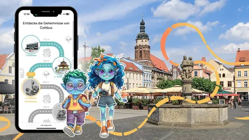 Selbstgeführte Digitale Schnitzeljagd für Kinder in Cottbus