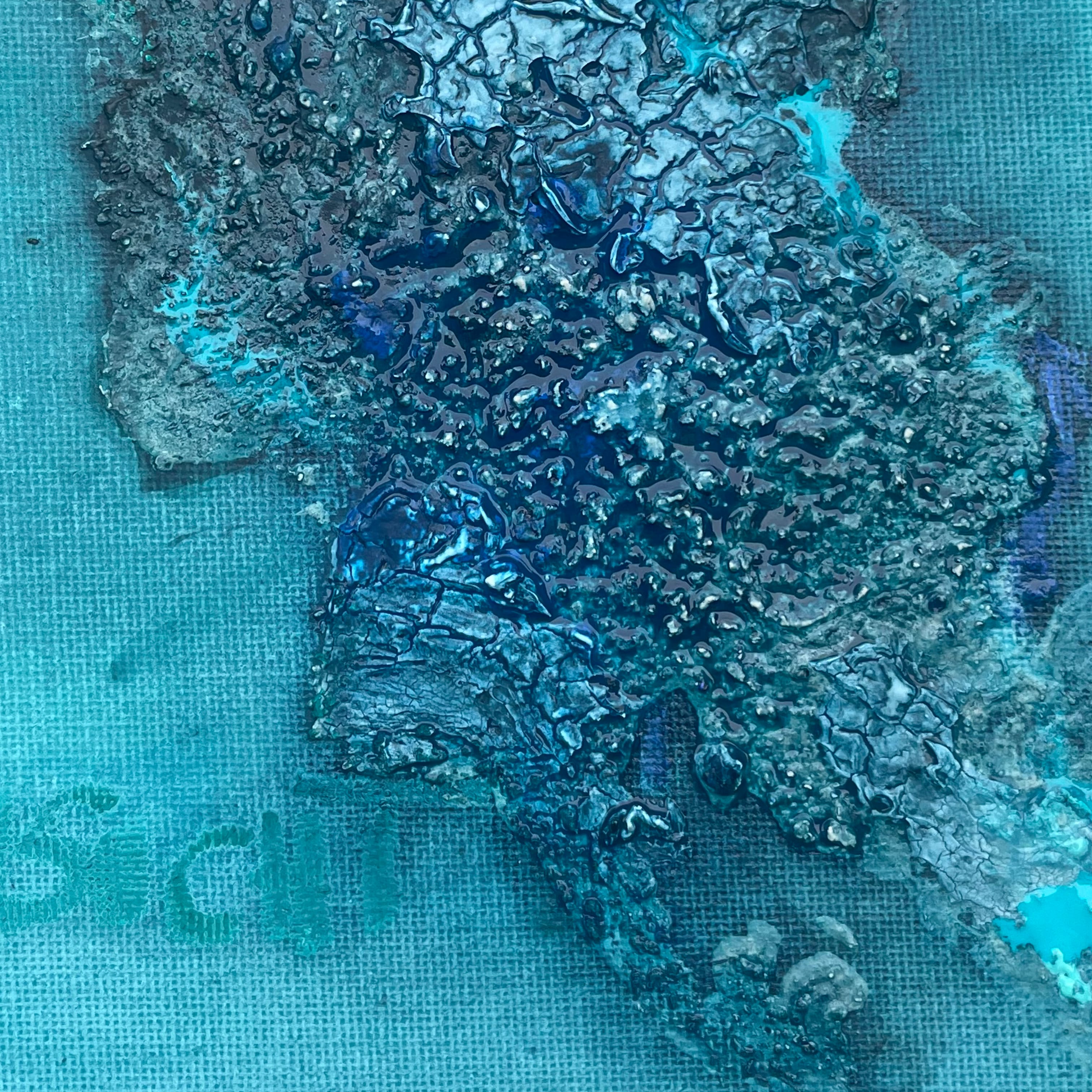 Meeresrauschen - Malkurs mit Acryl Strukturpaste in Hamburg