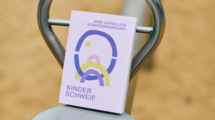 Colorful booklet on playground equipment.