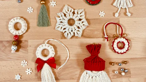 Makramee Christbaumschmuck in Erfurt knüpfen