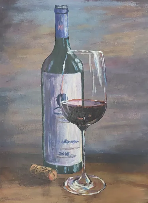 Painting with wine: painting course & drinks in Karlsruhe