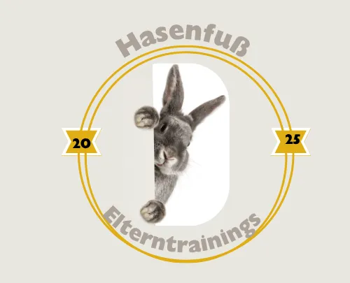 Rabbit peeking through paper with text.