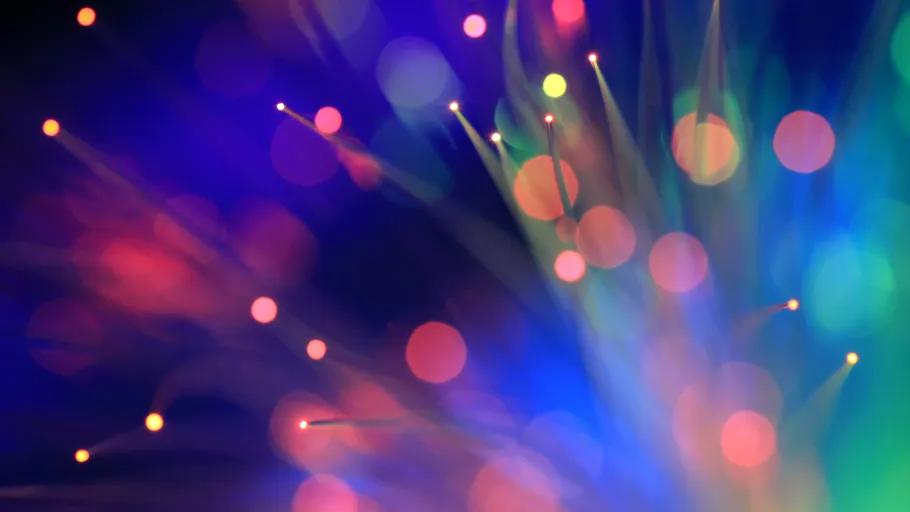 Colorful abstract lights with gradient blur.