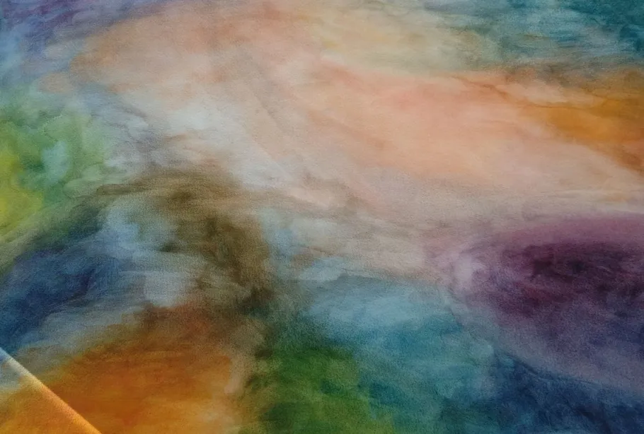 Abstract colorful painting with soft blending.