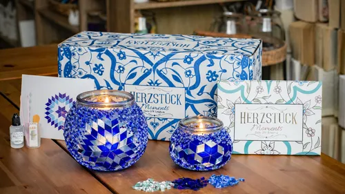 DIY Mosaik-Windlicht-Set: Kreativ-Workshop als DIY-Box