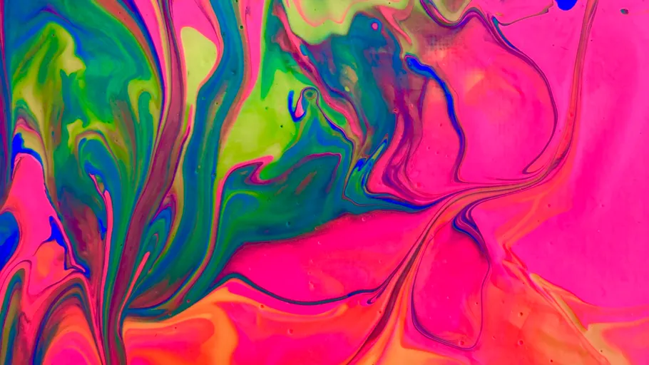 Bunte abstrakte Farben wirbeln lebhaft.