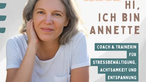 Woman smiling, text introduces her as Annette.