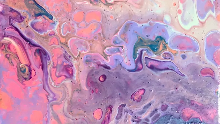 Colorful abstract paint swirl, blending smoothly.
