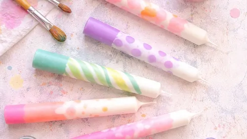 Kerzen gestalten zum Valentinstag