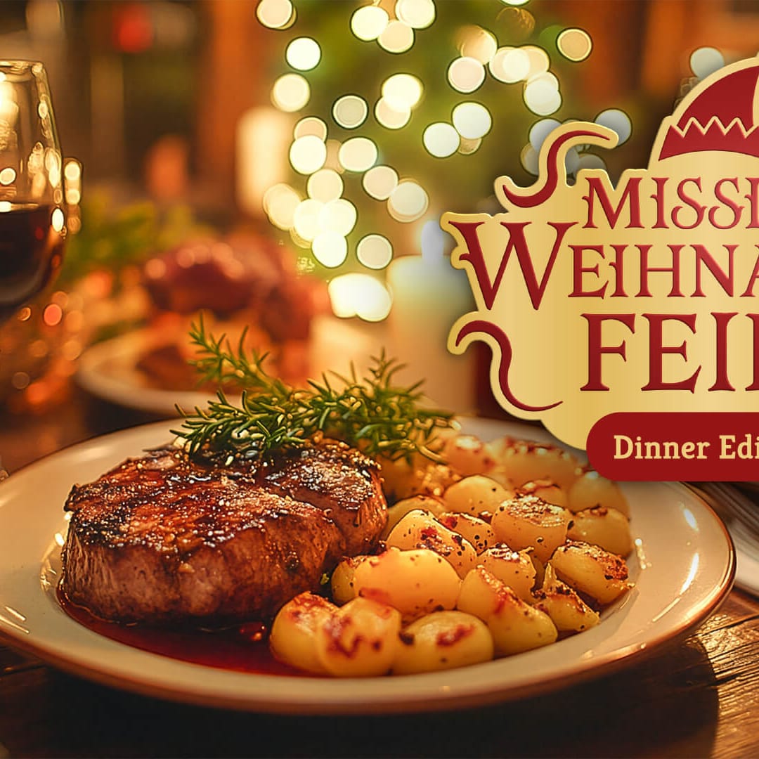 Weihnachtliches Escape Game in Köln mit 3-Gänge Menü