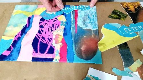 Collage & mixed-media course in Munich