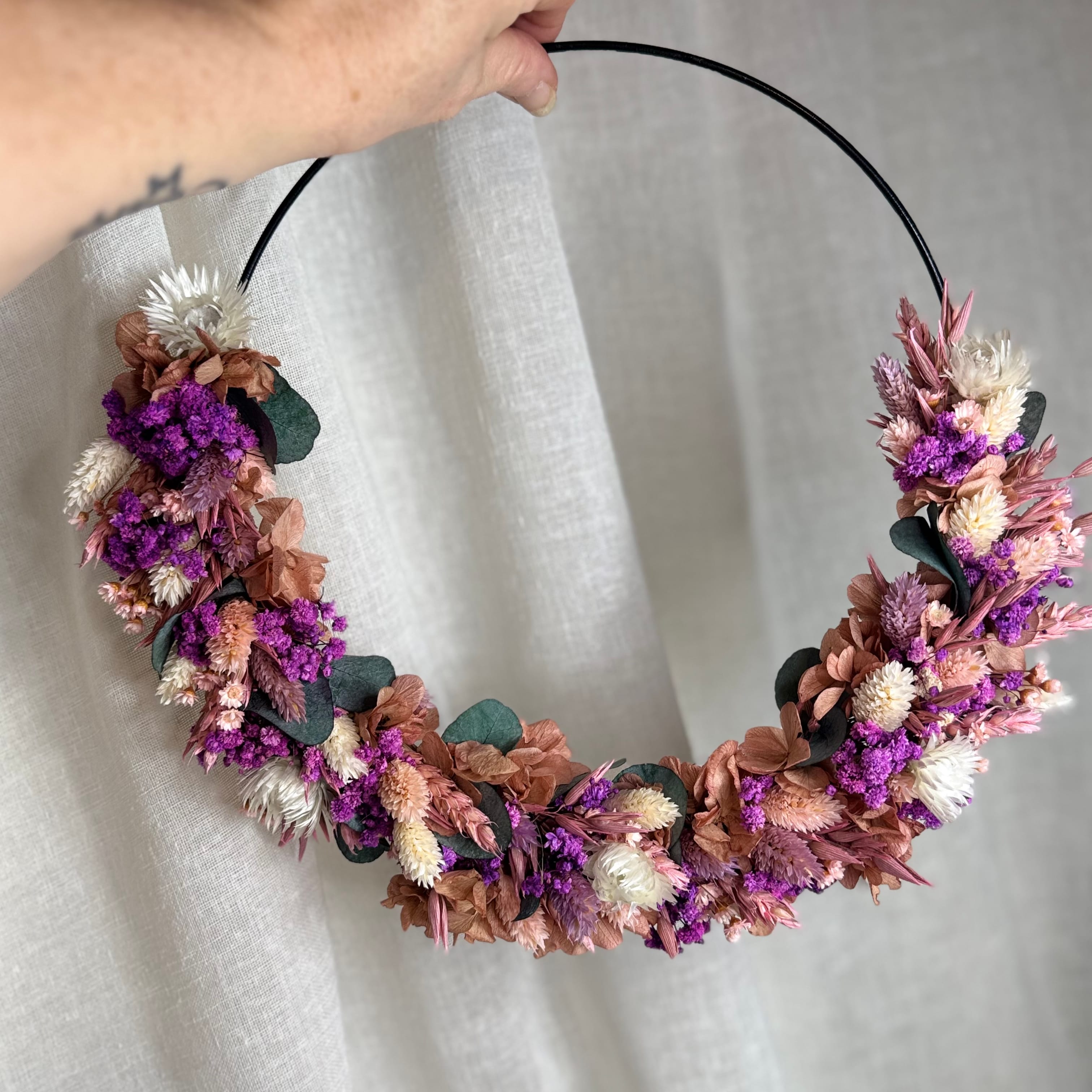 Flower Loop Workshop mit Trockenblumen in Germering