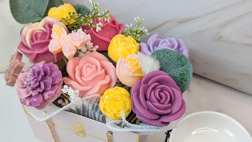 Wachsblumen-Bouquet-Workshop in Tübingen