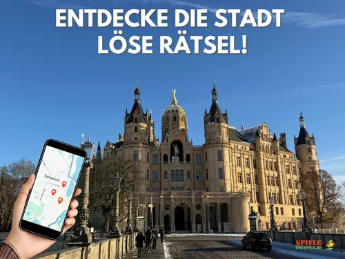 Stadtspiel mit Rätseln in Schwerin