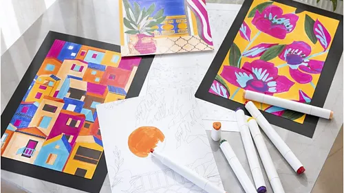 DIY colouring by numbers creative kit for adults