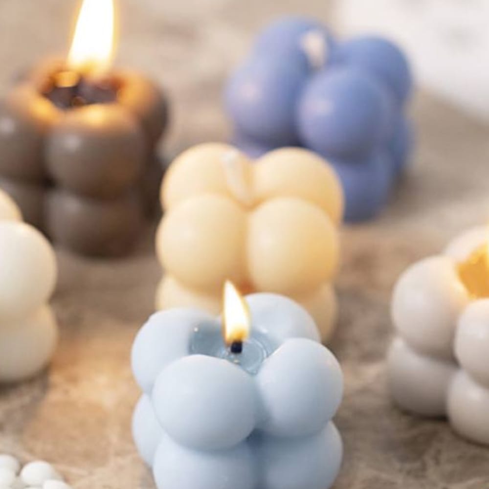 DIY Kerzengießen Set: Bubble Candles aus Sojawachs