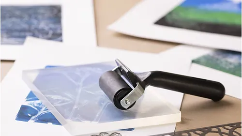 DIY gel printing set: make your own poster