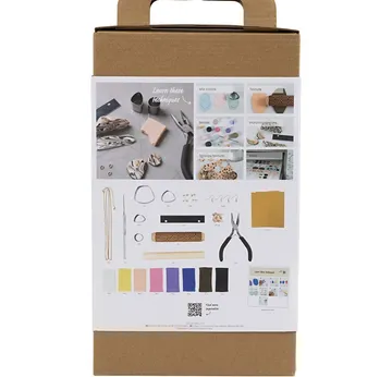 Schmuck-Bastelset Box mit Werkzeugen und Anleitungen.