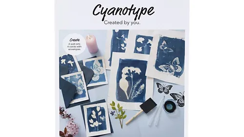 DIY Cyanotypie Set: Kreativ-Box für Sonnendruck zuhause