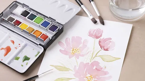 DIY watercolor set: learn to paint for beginners