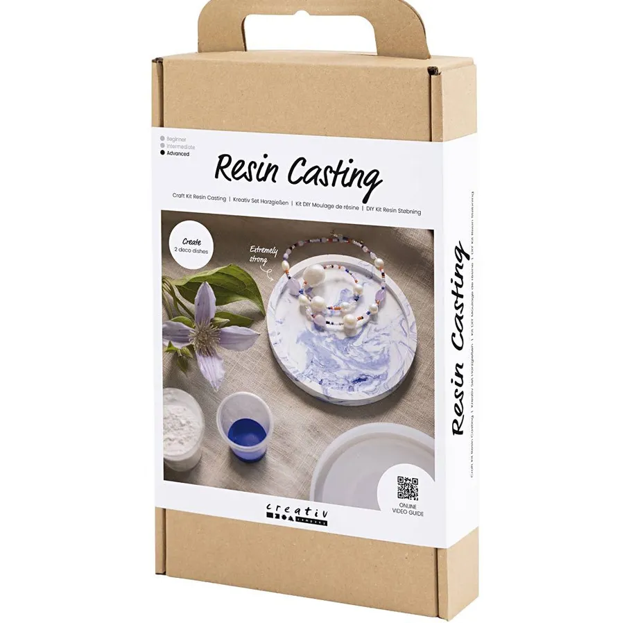 Harzguss-Kit-Verpackung mit Dekor-Teller.
