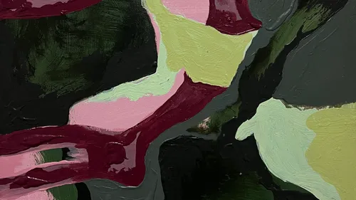 Mixed medium painting