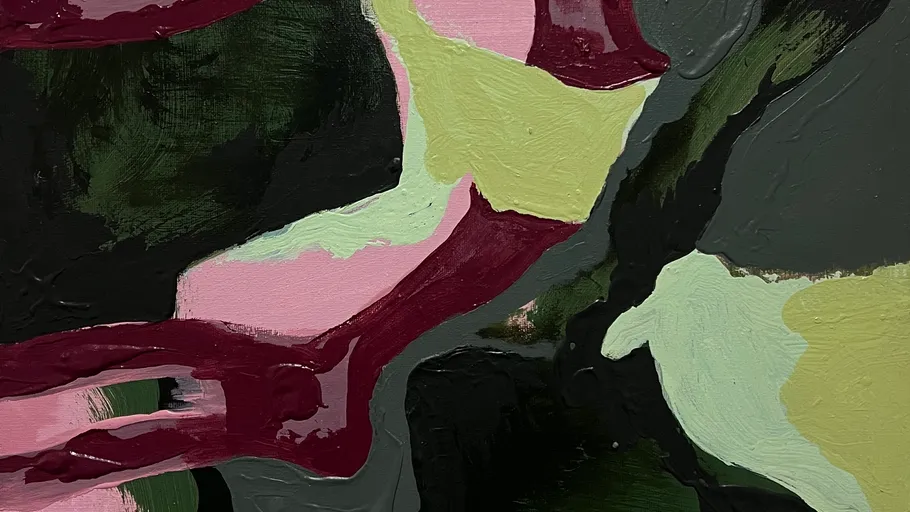 Mixed medium painting