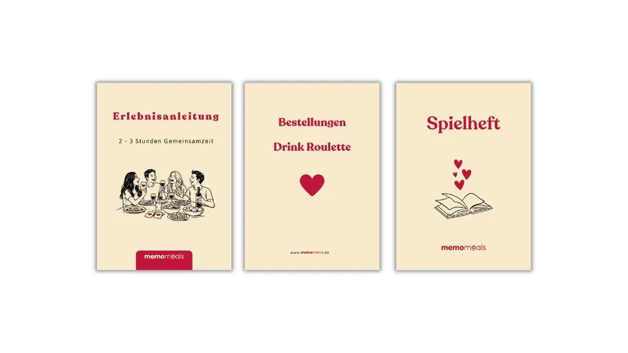 Three cards with text and illustrations.