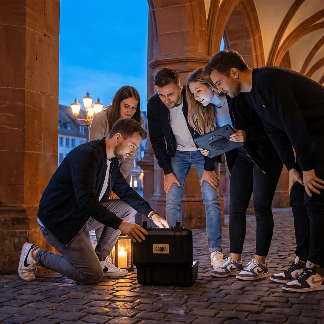 Verbrecherjagd bei Nacht in Leipzig