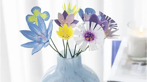 Eierkarton-Blumen-Bastelset für zuhause – nachhaltig