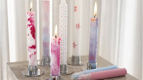 Kerzen gestalten DIY: Kreativ Set Kerzendesign