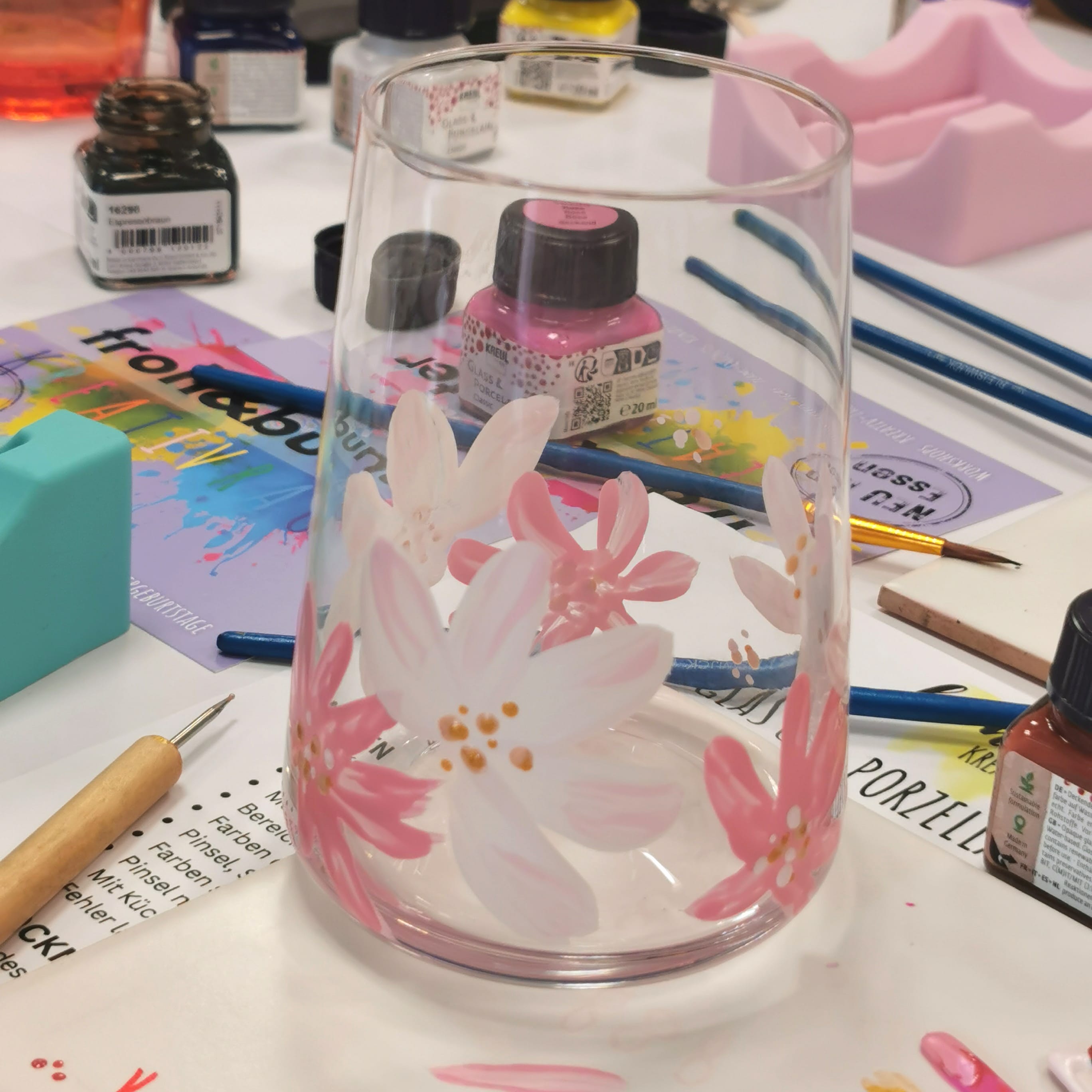 Glas bemalen Workshop in Essen