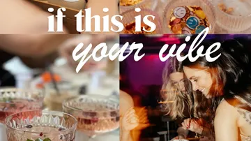Women enjoying drinks at a party.