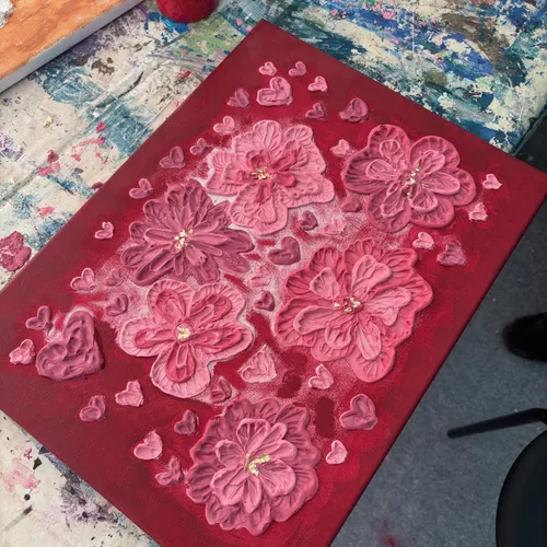 Textured Art Workshop in Mannheim: Strukturbilder gestalten