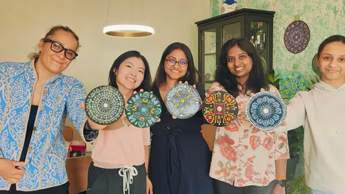 Mal Kurs in Frankfurt: Dot Art  Mandala Workshop
