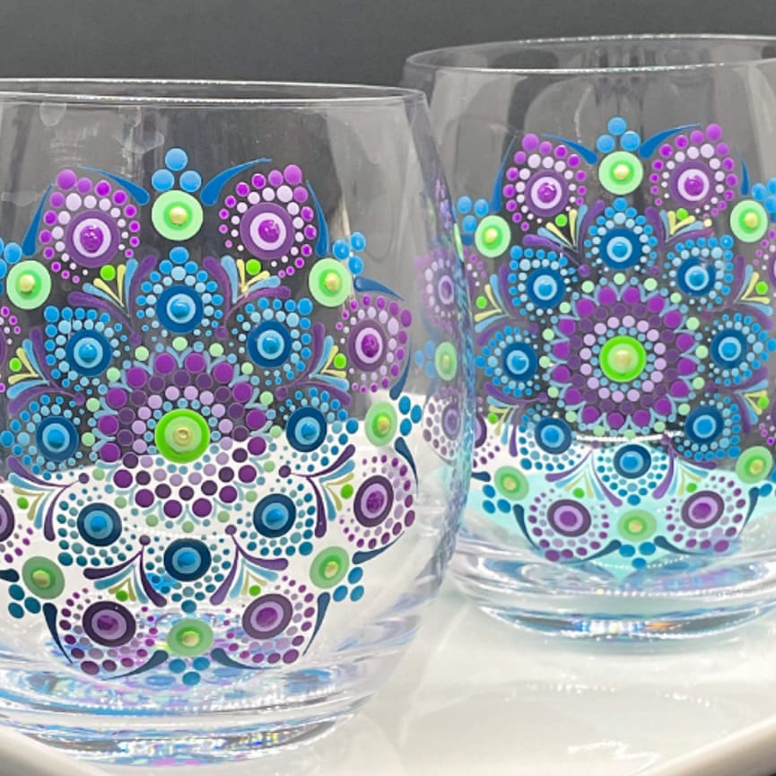 Glass Painting mit Dot Art & Aperol in Frankfurt