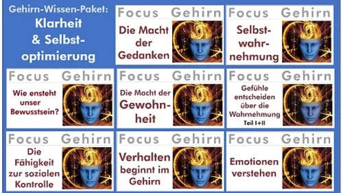 Brain-themed titles emphasize thoughts and self-optimization.