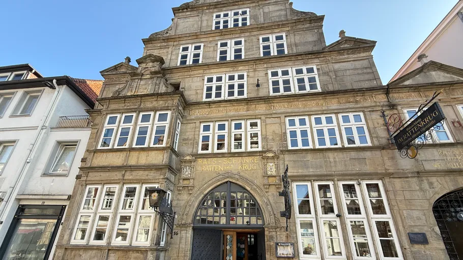 Historic building facade with multiple windows.