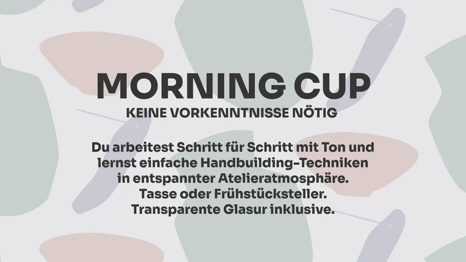 Textanzeige für Töpfer-Workshop.