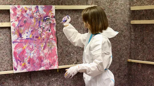 Action Painting in Karlsruhe mit privatem Farbraum