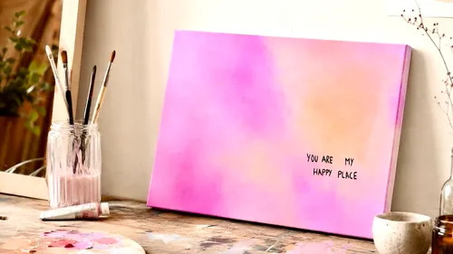 Gradient Painting mit Schriftzug in Köln