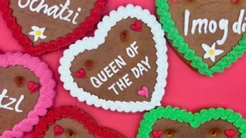 Lebkuchenherzen verzieren bei Prosecco in München