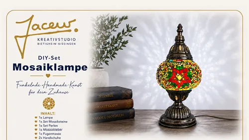 Orientalische Mosaiklampe bunt - DIY-Set für Zuhause