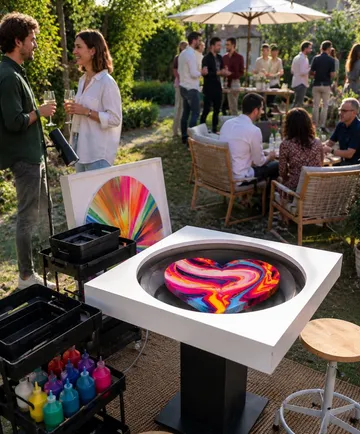 Herzbild-Erstellung bei Outdoor-Event